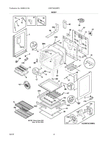 05 - Body parts for Frigidaire Range CGEF3032MFD / from AppliancePartsPros.com
