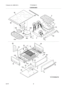07 - Top / Drawer parts for Frigidaire Range FPCS3085LFC / from AppliancePartsPros.com