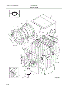 05 - Cabinet / Top parts for Frigidaire Washer FAFW3001LW1 / from AppliancePartsPros.com