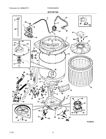 05 - Motor / Tub parts for Frigidaire Washer FAHE4044MW0 / from AppliancePartsPros.com