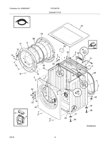 05 - Cabinet / Top parts for Frigidaire Washer FAFS4073NR0 / from AppliancePartsPros.com