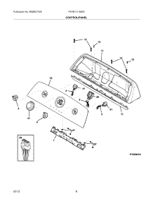 07 - Control Panel parts for Frigidaire Washer FAHE1011MW0 / from AppliancePartsPros.com