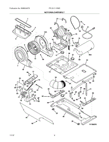 05 - Motor / Blower / Belt parts for Frigidaire Washer Dryer Combo FFLG1011MW0 / from AppliancePartsPros.com