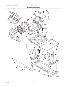 05 - Motor / Blower / Belt parts for Frigidaire Washer Dryer Combo FFLE1011MW0 / from AppliancePartsPros.com