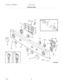 07 - Control Panel parts for Frigidaire Washer Dryer Combo FFLE1011MW0 / from AppliancePartsPros.com