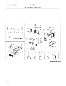 03 - Recommended Spare Parts parts for Frigidaire Air Conditioner LRA087AT714 from AppliancePartsPros.com