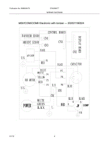 04 - Wiring Diagram parts for Frigidaire Air Conditioner CRA086AT714 / from AppliancePartsPros.com