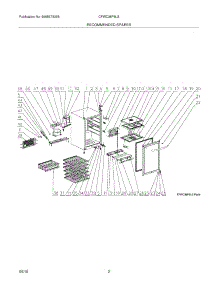 03 - Recommended Spare Parts parts for Frigidaire Wine Cooler CFWC38F6LS / from AppliancePartsPros.com
