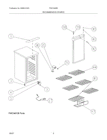 03 - Recommended Spare Parts parts for Frigidaire Wine Cooler FWC342GB / from AppliancePartsPros.com