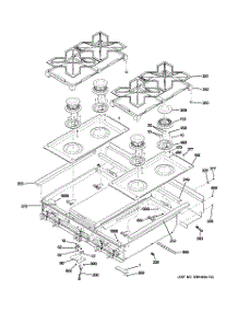 03 - Cooktop parts for Ge Cooktop ZGU364NRP6SS / from AppliancePartsPros.com
