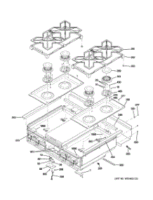 03 - Cooktop parts for Ge Cooktop ZGU364LDP6SS / from AppliancePartsPros.com
