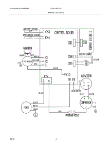 04 - Wiring Diagram parts for Frigidaire Air Conditioner CRA144HT211 / from AppliancePartsPros.com