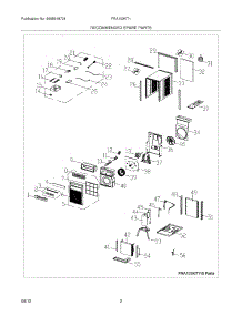 03 - Recommended Spare Parts parts for Frigidaire Air Conditioner FRA103KT111 / from AppliancePartsPros.com