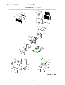 03 - Recommended Spare Parts parts for Frigidaire Air Conditioner FRA144HT211 / from AppliancePartsPros.com