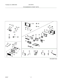 03 - Recommended Spare Parts parts for Frigidaire Air Conditioner LRA187MT216 / from AppliancePartsPros.com