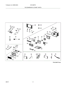 03 - Recommended Spare Parts parts for Frigidaire Air Conditioner CRA186MT217 / from AppliancePartsPros.com