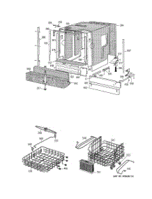 02 - Basket & Wrap Assembly parts for Ge Dishwasher ZBD6605G00SS / from AppliancePartsPros.com