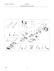 03 - Recommended Spare Parts parts for Frigidaire Air Conditioner FRA25ESU216 / from AppliancePartsPros.com