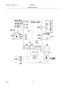 04 - Wiring Diagram parts for Frigidaire Air Conditioner FRA25ESU215 / from AppliancePartsPros.com