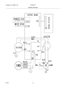 04 - Wiring Diagram parts for Frigidaire Air Conditioner CRA054XT71 / from AppliancePartsPros.com