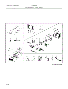 03 - Recommended Spare Parts parts for Frigidaire Air Conditioner FRA256SV216 / from AppliancePartsPros.com