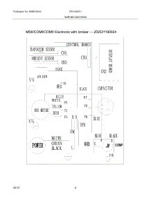 04 - Wiring Diagram parts for Frigidaire Air Conditioner CRA106CV116 from AppliancePartsPros.com