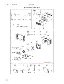 03 - Recommended Spare Parts parts for Frigidaire Air Conditioner FRA103BT113 / from AppliancePartsPros.com