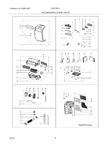 03 - Recommended Spare Parts parts for Frigidaire Air Conditioner CRA07EPU112 / from AppliancePartsPros.com