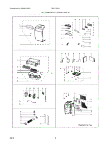 03 - Recommended Spare Parts parts for Frigidaire Air Conditioner CRA073PU113 / from AppliancePartsPros.com