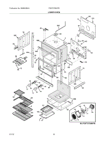 07 - Lower Oven parts for Frigidaire Oven FGET2765KFB / from AppliancePartsPros.com