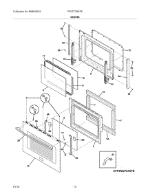 09 - Doors parts for Frigidaire Oven FPET2785KFB / from AppliancePartsPros.com