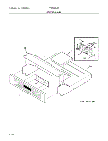 03 - Control Panel parts for Frigidaire Oven FFET2725LSB / from AppliancePartsPros.com