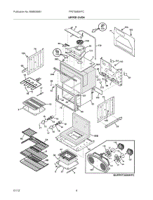 05 - Upper Oven parts for Frigidaire Oven FPET3085KFC / from AppliancePartsPros.com