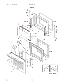 09 - Doors parts for Frigidaire Oven FPET3085KFC / from AppliancePartsPros.com