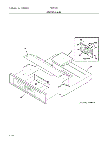 03 - Control Panel parts for Frigidaire Oven FGET2765KWB / from AppliancePartsPros.com