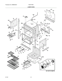 07 - Lower Oven parts for Frigidaire Oven FGET2765KWB / from AppliancePartsPros.com