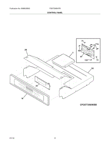 03 - Control Panel parts for Frigidaire Oven FGET3065KFB / from AppliancePartsPros.com