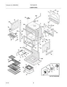 07 - Lower Oven parts for Frigidaire Oven FGET3065KFB / from AppliancePartsPros.com