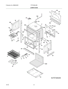 07 - Lower Oven parts for Frigidaire Oven FFET3025LSB / from AppliancePartsPros.com