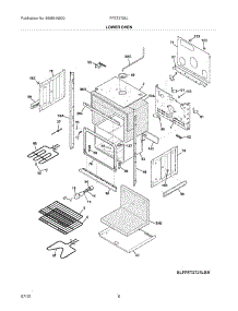 07 - Lower Oven parts for Frigidaire Oven FFET2725LBB / from AppliancePartsPros.com