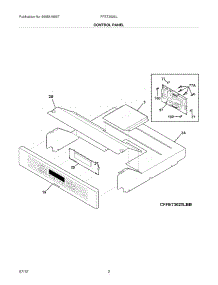 03 - Control Panel parts for Frigidaire Oven FFET3025LWB / from AppliancePartsPros.com