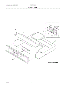 03 - Control Panel parts for Frigidaire Oven FGET2745KBB / from AppliancePartsPros.com