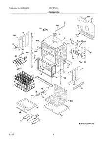 07 - Lower Oven parts for Frigidaire Oven FGET2745KBB / from AppliancePartsPros.com