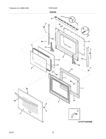 09 - Doors parts for Frigidaire Oven FGET3045KBB / from AppliancePartsPros.com