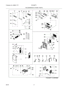03 - Recommended Spare Parts parts for Frigidaire Air Conditioner CRA093PT110 / from AppliancePartsPros.com