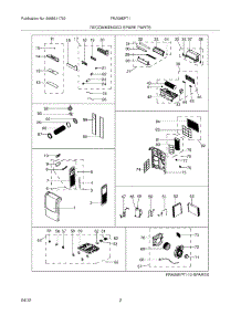 03 - Recommended Spare Parts parts for Frigidaire Air Conditioner FRA09EPT110 from AppliancePartsPros.com