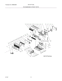 03 - Recommended Spare Parts parts for Frigidaire Air Conditioner FRP77PTT3R0 / from AppliancePartsPros.com
