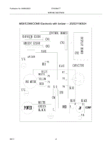 04 - Wiring Diagram parts for Frigidaire Air Conditioner CRA086AT711 / from AppliancePartsPros.com