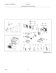 03 - Recommended Spare Parts parts for Frigidaire Air Conditioner FRA062AT713 / from AppliancePartsPros.com