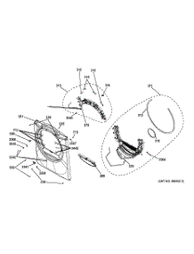 02 - Front Panel parts for Ge Dryer GFDN110GD0WW / from AppliancePartsPros.com